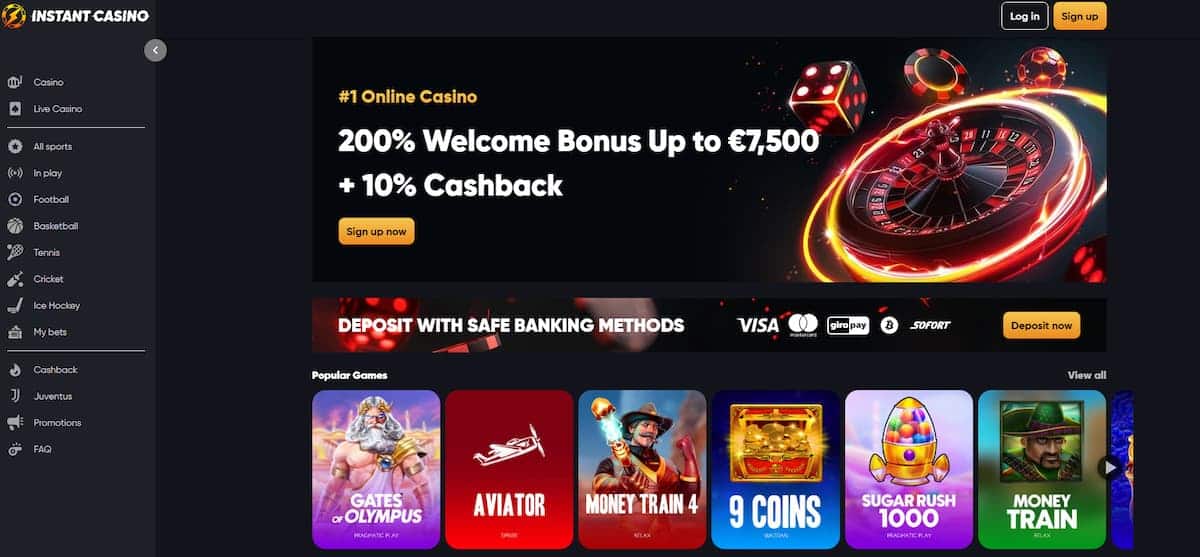 Instant Casino – de favoriet voor de Nederlandse sportwedder